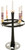 Floor Standing Advent Wreath with Solid Brass Accents – 54"