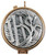 24K Gold-Plated Pyx with IHS Symbol