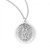 13/16" Round sterling silver Our Lady of Guadalupe Medal on an 18" rhodium plated chain in a deluxe velour gift box.