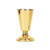 Altar vase made of brass with aluminum liner that stands 9 inches in height and 5 inches base. Quality made in the USA.