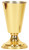 Solid Brass Altar Vase with Aluminum Liner – 9"