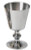 Pewter or Gold Plated Chalice. 5-1/2" height. 3-3/8" diameter cup. 8 ounce capacity