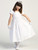 Communion Dress - Cotton Dress with Smocked Waistband 