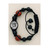 Basketball-St. Sebastian Patron Saint of Athletes adjustable black corded bracelet with Baseball, Soccer, Basketball, or Football  beads and St. Sebastian medal. Comes carded. 