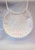 Girl's Keepsake Christening Bib with Lace Edging 