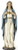 Immaculate Heart of Mary Statue. This 10"H Immaculate Heart of Mary statue is made of a resin/stone mix. The Immaculate Heart of Mary statue measures: 10"H x 3.25"W x 2.25"D.