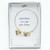 Gold Godmother Bracelet. The Godmother Bracelet is 2.5"D and is adjustabl. the Godmother Braclet is adorned with a heart, shell, and crystal charm and a pearl. the Godmother Bracelet is made of Brass/glass.