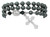 Hematite Twistable Rosary Bracelet