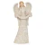 7-Piece Elegant Ivory Nativity Set with Scrollwork Detail 