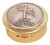 Brass Pyx with Pewter Low Gluten Medallion – 8 Host Capacity