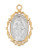 Gold-over Sterling Silver Scalloped Two-Tone Miraculous Medal - 18" Chain