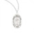 Sterling Silver Oval St. Maximilian Kolbe Medal - 20" Chain