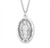 Medal comes on a 24" genuine rhodium plated endless curb chain. Deluxe velvet gift box included. Made in the USA