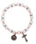 Copper Crystal Rosary Stretch Bracelet 