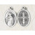 St Benedict Oval Silver Antiqued Oxidized Medal