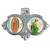 Auto VIsor Clip. Pewter Auto Visor Clip depicts the images of OL of Guadalupe and St. Jude.   Measures: 3 x  1 3/4.