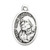 St. Mother Teresa of Calcutta Oval Silver Antiqued Oxidized Medal