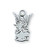 Sterling Silver Guardian Angel Pendant - 16" Chain