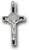 1.5" Antique Silver Saint Benedict Cross in Black Epoxy.  Made in the USA