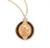 The St. Benedict Medal comes with a genuine gold plated 18" curb chain.   Made in the USA