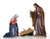 From Demetz, Elegantly carved Holy Family from Italy.  Carved in Linden Wood or Cast in Fiberglass. Pieces range from 2 to 5 feet tall. Available Sizes: 24", 30", 36", 48", 60" 