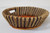 Rustic Round Collection Basket with Slotted Handles - 13"