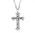 Sterling Silver or Gold-over Sterling Silver Ornate Crucifix - 20" Chain 