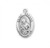 Sterling silver oval St. Gerard medal comes on a 24" genuine rhodium plated curb chain. Dimensions: 01.1" x 0.7" (27mm x 17mm). Weight of medal: 2.8 Grams. Medal comes in a deluxe velour gift box. Engraving option available. Made in the USA