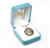 Sterling Silver Large Round St. Christopher Medal - 24" Chain
