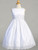 Communion Dress - Corded Embroidered Tulle Skirt with Sequins 