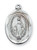 Miraculous Medal Rhodium Pendant