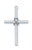Sterling Silver Cross Pendant - 24" Chain