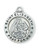 Sterling Silver Round St. Elizabeth Medal - 18" Chain