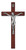 Cherry Wood Crucifix with Silver Corpus - 10"