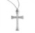 Sterling Silver Detailed Cross - 20" Chain