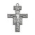 San Damiano Silver Antiqued Oxidized Crucifix 