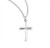 Sterling Silver or Gold-over Sterling Angle-Edged Cross Pendant - 18" Chain