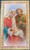 Clear, laminated Italian holy card with gold accents.  Features World Famous Fratelli-Bonella Artwork. 2.5'' x 4.5''