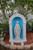 52" Detailed Stain Grotto with a 33" Natural finish Our Lady Of Grace statue