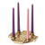 Gold Finish Cross Shaped Advent Candle Holder