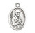 Venerable Matt Talbot Oval Silver Antiqued Oxidized Medal 