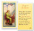 St Cecelia Laminated Holy Card