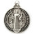 1" Silver Oxidised St Benedict Jubilee Medal