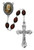 8MM Padre Pio Brown Bead Rosary