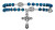 The Blue Crystal Rosary Bracelet.