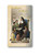 This pamphlet is a 2 page biography.  The pamphlet includes the name meaning, the patron attributes, Prayers and Feast Day are all included in the pamphlet. Gold stamped Italian art.