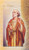 This pamphlet is a 2 page biography.  The pamphlet includes the name meaning, the patron attributes, Prayers and Feast Day are all included in the pamphlet. Gold stamped Italian art