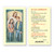 Jesus and the older children on Front of Card. Laminated Holy Card with the Act of Contrition on Back of Card