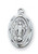 Sterling Silver 9/16" Miraculous Medal. Miraculous Medal comes on a 16" Rhodium Plated Chain. Deluxe Gift Box Included. Made in the USA.

