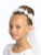 Communion Headpiece - Organza Flowers with Rhinestones and Pearls